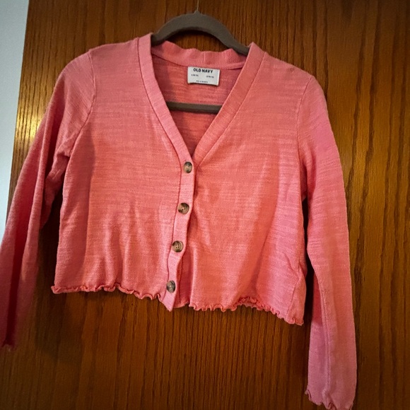Girls cropped 3/4 sleeve cardigan size 10-12 - Picture 3 of 4